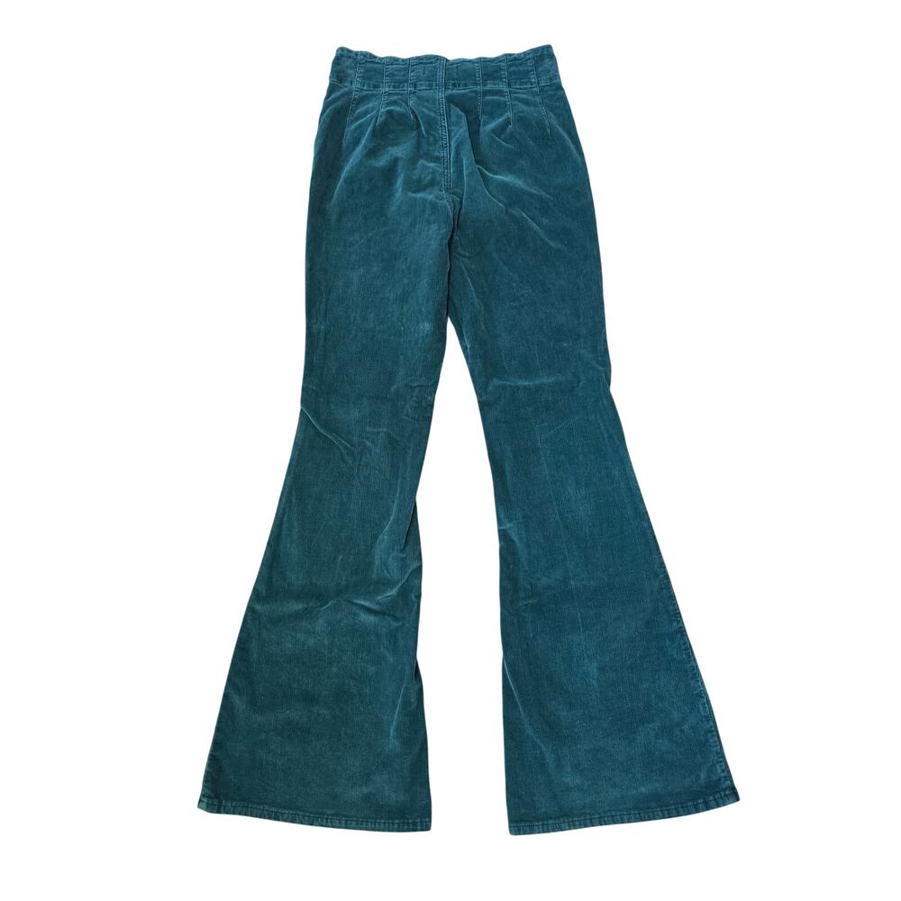 Free People We The Free Jayde Flare Corduroy Pants Green 29 - Picture 2 of 6